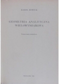 Borsuk Karol - Geometria analityczna wielowymiarowa