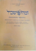 Zammeru maskil. Filologiczny komentarz do księgi psalmów