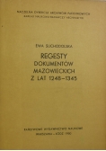 Regesty dokumentów mazowieckich z lat 1248-1345