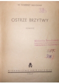 Ostrze brzytwy: powieść, 1947r.