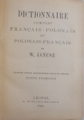 Słownik francusko polski i polsko francuski 1891 r