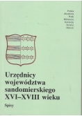 Urzędnicy województwa sandomierskiego  XVI XVIII wieku