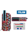 Multipiórnik Milan owalny z 4 piórnikami Super Heroes