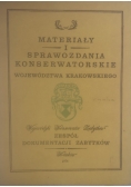 Materiały i sprawozdania konserwatorskie