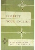 Correct your English