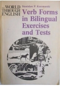 Verb Forms in Bilingual Exercises and Test