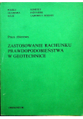 Zastosowanie rachunku prawdopodobieństwa w geotechnice