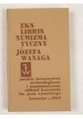 Ekslibris numizmatyczny Józefa Wanga. Miniatura