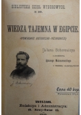 Wiedza tajemna w Egipcie, 1898 r.