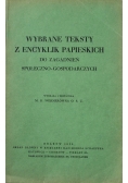 Wybrane teksty encyklik papieskich