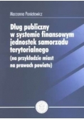 Dług publiczny w systemie finansowym jednostek samorządu terytorialnego