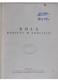 Szymański Józef - Rola kobiety w Kościele