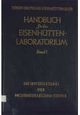 Handbuch fur das Eisenhutten- Laboratorium, band 1, 1939 r.