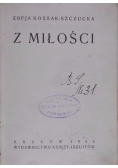 Z miłości 1926r