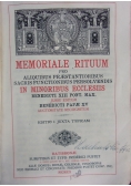 Memoriale rituum, 1920 r.