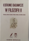 Kierunki badawcze w filozofii II