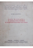 Kara więzienia w Królestwie polskim w pierwszej połowie XIX wieku