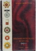 Odznaki honorowe (resortowe) PRL 1944-1988