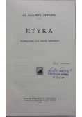 Etyka. Podręcznik do szkół średnich, 1927 r.
