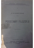 Podstawy filozofji, 1930 r.