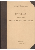 Materiały do historii aptek wielkopolskich,  reprint 1929 r.