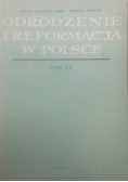 Odrodzenie i reformacja w Polsce, tom XX