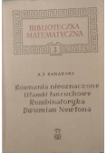 Równania nieoznaczone Ułamki łańcuchowe