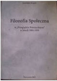 Filozofia Społeczna w Przeglądzie Powszechnym w latach 1884 do 1939