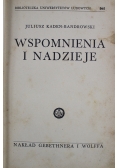 Wspomnienia i Nadzieje 1938 r.