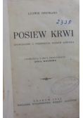 Posiew krwi, 1933r.