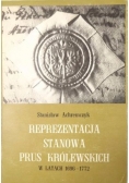 Reprezentacja Stanowa Prus Królewskich w latach 1696 1772