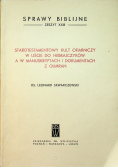 Starotestamentowy kult ofiarniczy w liście do hebrajczyków a w manuskryptach i dokumentach z Qumran
