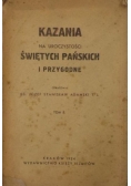 Kazania na uroczystości Świętych Pańskich i przygodne,  1924 r.