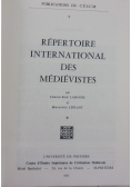 Repertoire international des medievistes