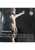 Penderecki Passio et mors domini nostri Jesu Christi secundum Lucam 2 płyty winylowe