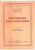 Epitome praelectionum de iure ecclesiastico orientali,1948r.