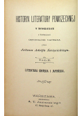 Historya literatury powszechnej  tom II 1901 r.
