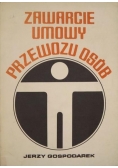 Zawarcie umowy przewozu osób
