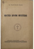 Mater Divini Mysterii 1933 r