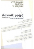 Wychowanie do życia w rodzinie. Słownik pojęć