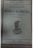 Boska Komedja, 1925 r.