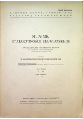 Słownik starożytności słowiańskich tom 3 część 1
