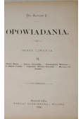 Opowiadania Serya Czwarta cz. 2, 1884 r.