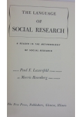 The language of social research