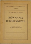 Równania różniczkowe