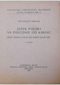 Język polski na południe od Karpat, 1938 r.