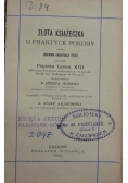 Złota książeczka o praktyce pokory, 1895 r.