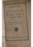 Literatura polska wieku XIX, 1929r