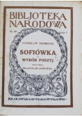 Sofiówka i wybór poezyj 1925 r.