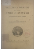Orzeczenia papieskie dotyczące dzieł misyjnych, 1931 r.
